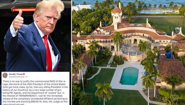 FBI RETURNS Trump's three passports after agents took them in raid