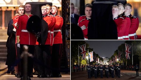 Rehearsing Queen’s funeral: Military march  streets at 4am