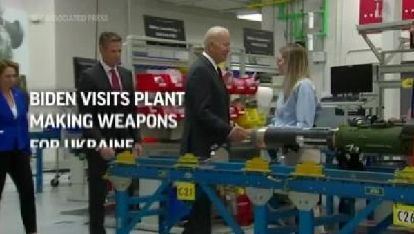 Biden visits Ala. plant making weapons for Ukraine