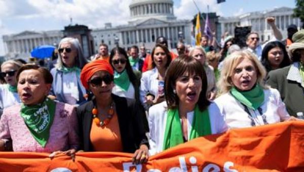 Cori Bush among lawmakers arrested during abortion rights protest in D.C.