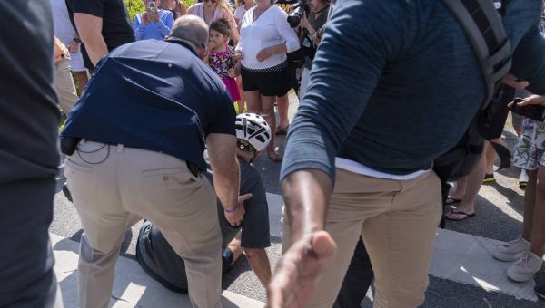 Biden falls off bike in Delaware, but is 'fine'
