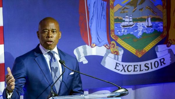 First bus of illegal migrants arrives in NYC from Texas