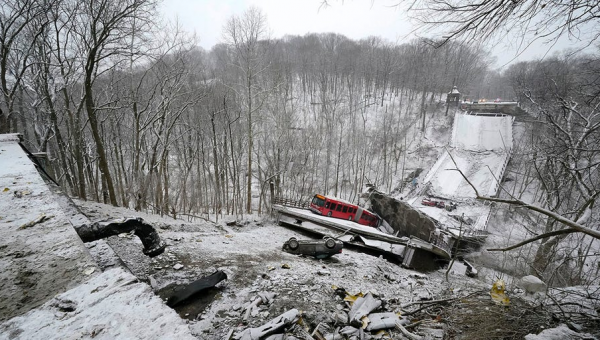 Pittsburgh bridge collapse causes massive gas leak leaving 3 hospitalized ahead of Biden’s visit