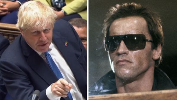 HASTA LA VISTA, BABY! Boris ends PMQ’s quoting Arnold Schwarzenegger
