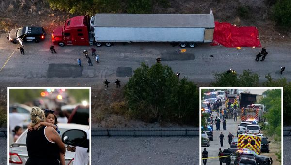 Horror as 46 migrants die after cops find ‘stacks of bodies’ in truck