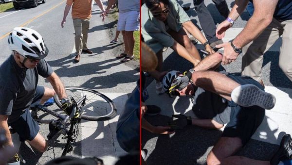 Watch: U.S. President Joe Biden Crashes His Bike While on Weekend Vacation in Delaware