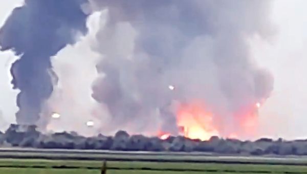 Russian Military Installations In Crimea Explode