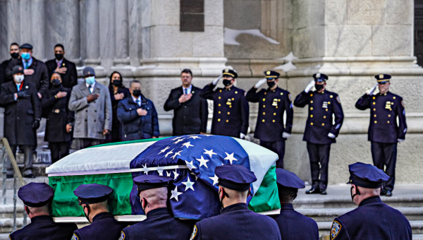 Slain Officer Wilbert Mora honored at St. Patrick's Cathedral wake | amNewYork