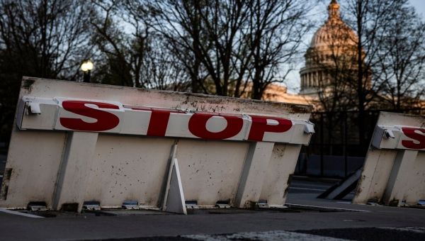 Armed motorist rams US Capitol barricade, takes his own life after vehicle engulfed in flames
