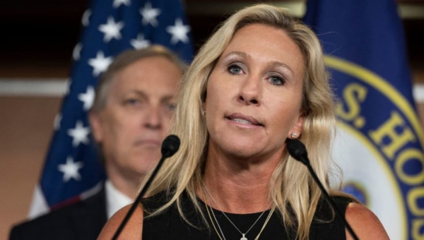 Marjorie Taylor Greene mixes up ‘Gestapo’ and ‘Gazpacho’ during rant against Pelosi