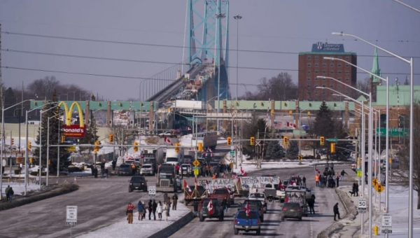 Ford says truck blockade in Canada hurts customers and workers ‘on both sides of the border’