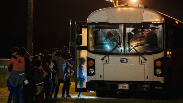 REPORT: Rich neighborhood deports migrants to military base