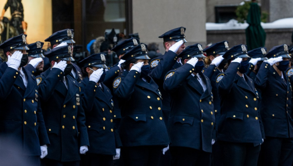 Emotions High as NYPD Mourns 2nd Officer in Week at St. Patrick’s Cathedral Funeral