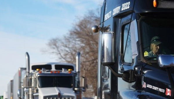 Watch Live: U.S. Trucker Convoy Arrives in Maryland Day 2