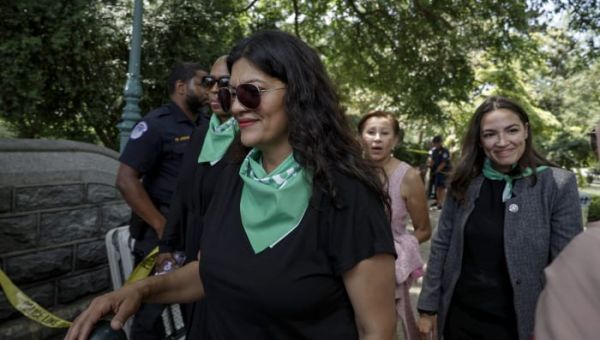 Michigan Reps. Rashida Tlaib, Andy Levin arrested protesting for abortion rights outside Supreme Court
