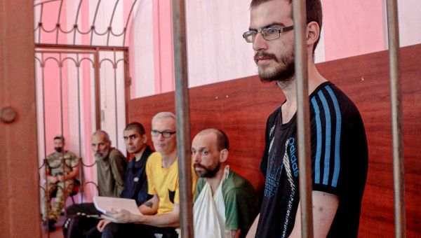Five Europeans go on trial in separatist-controlled Ukraine