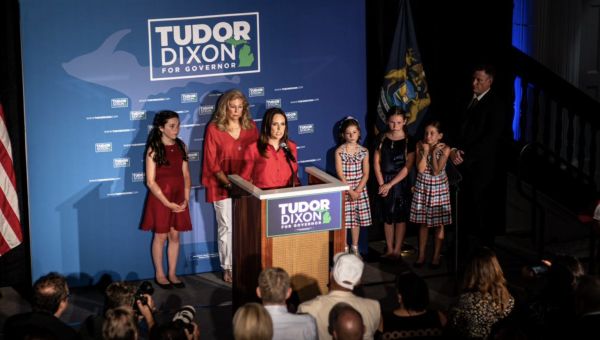 Trump Nod Spurs Dixon to Runaway Win in Michigan GOP Gubernatorial Primary