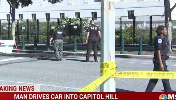 Man Crashes Car, Bursts Into Flames, Then Shoots Himself Near US Capitol Building