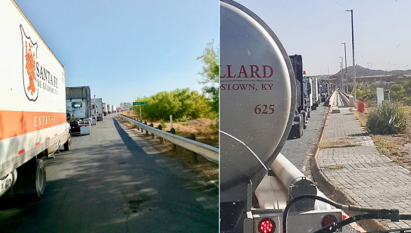 Texas vehicle checkpoints slow trucks from Mexico