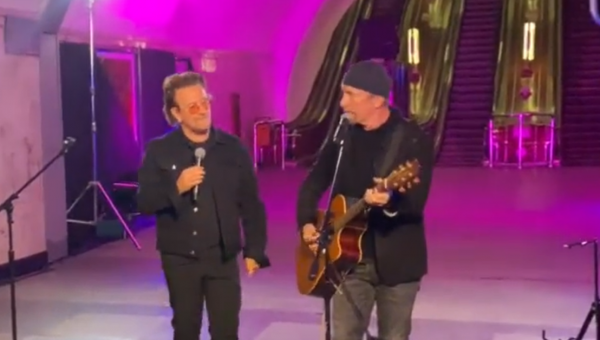 Rock Band U2 Sneaks Into Ukraine, Gives Accoustic Concert In Bomb Shelter – MAGA Conservative