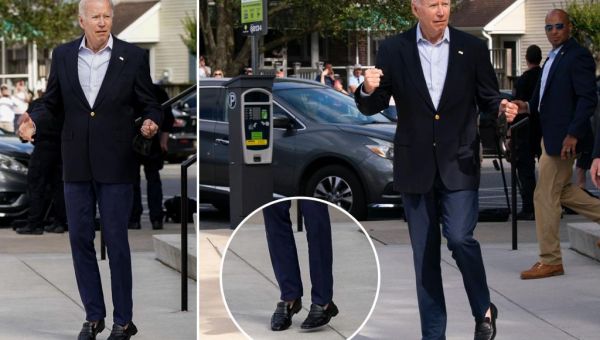 Biden does a jig leaving church after falling off bike in Delaware