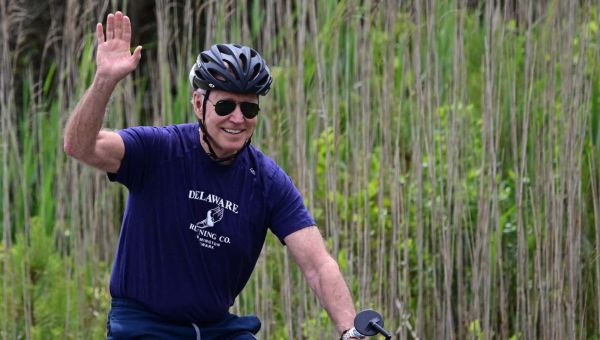 President Biden Falls During Bike Ride, Springs Right Back Up