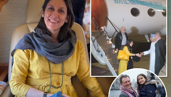 I just want a cup of tea, says Nazanin as she finally heads home to UK