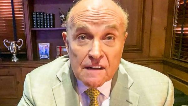 Twitter erupts after Rudy Giuliani angrily denies being drunk on Election Night