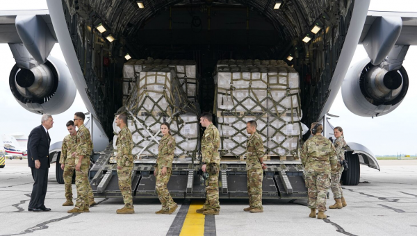 Military flies 35 tons of baby formula from Europe, but it’s not destined for store shelves