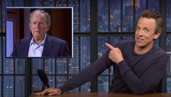 Seth Meyers Unloads on ‘War Criminal’ George W. Bush