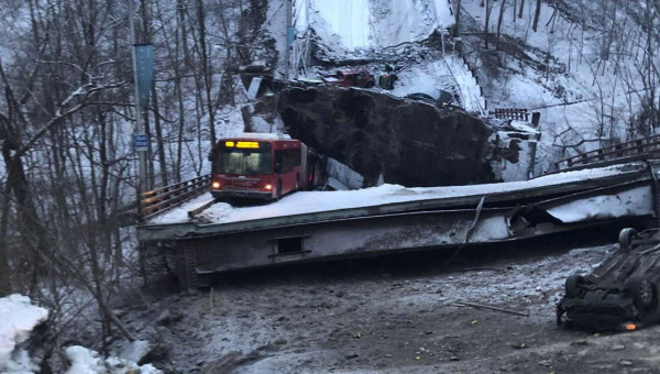 Pittsburgh Bridge Collapse Injures 10, Causes Gas Leak