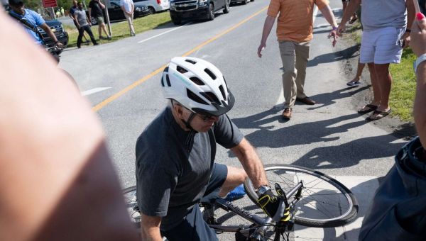 President Joe Biden Falls off His Bike but Quickly Gets Up Again: 'I'm Good'