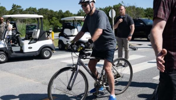 Joe Biden Falls Off Bike Near Vacation Home