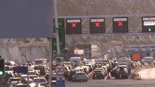 Long queues at Britain’s gateway to Europe