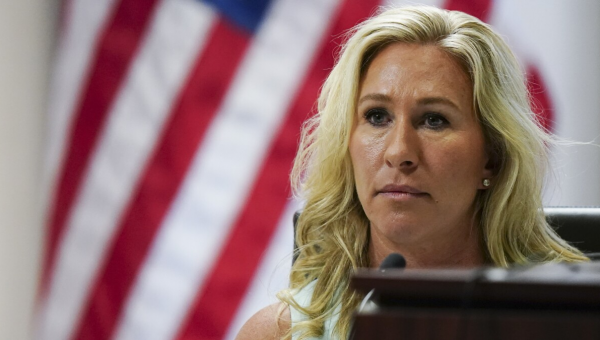 Marjorie Taylor Greene is testifying as part of a legal challenge to her candidacy