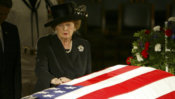 Margaret Thatcher statue pelted with eggs hours after installation