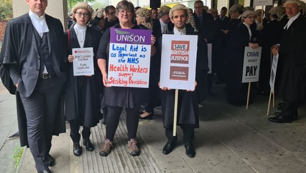 Barristers fight for pay and justice for all