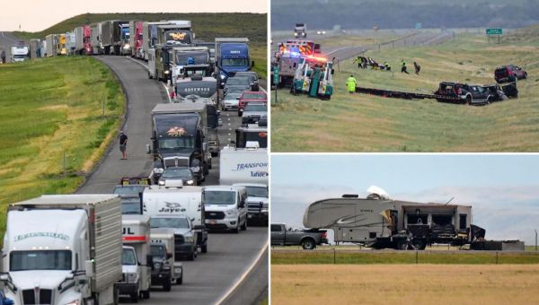 Dust storm causes deadly Montana pileup