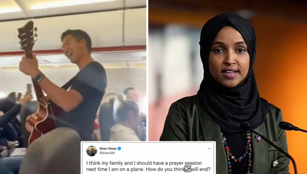 Minnesota Rep Ilhan Omar MOCKED For Criticizing Video Of Passengers Singing On A Plane For Easter