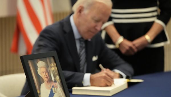 Joe Biden Visits British Embassy to Mourn Queen Elizabeth