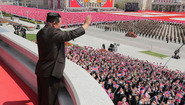 North Korea: Massive crowds greet Kim Jong Un on founding father’s birthday, but no military hardware on display