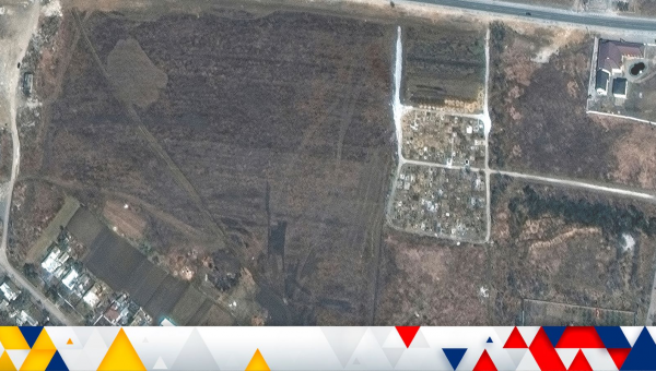 Ukraine war: New images show apparent mass graves around besieged Mariupol – as Russia claims to have taken control of the key city
