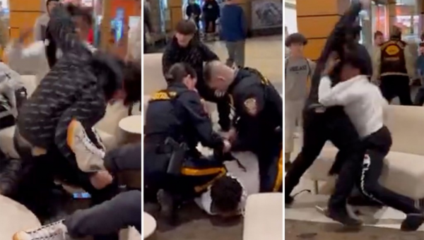 NJ police under fire after cuffing black teen in mall fight as white…