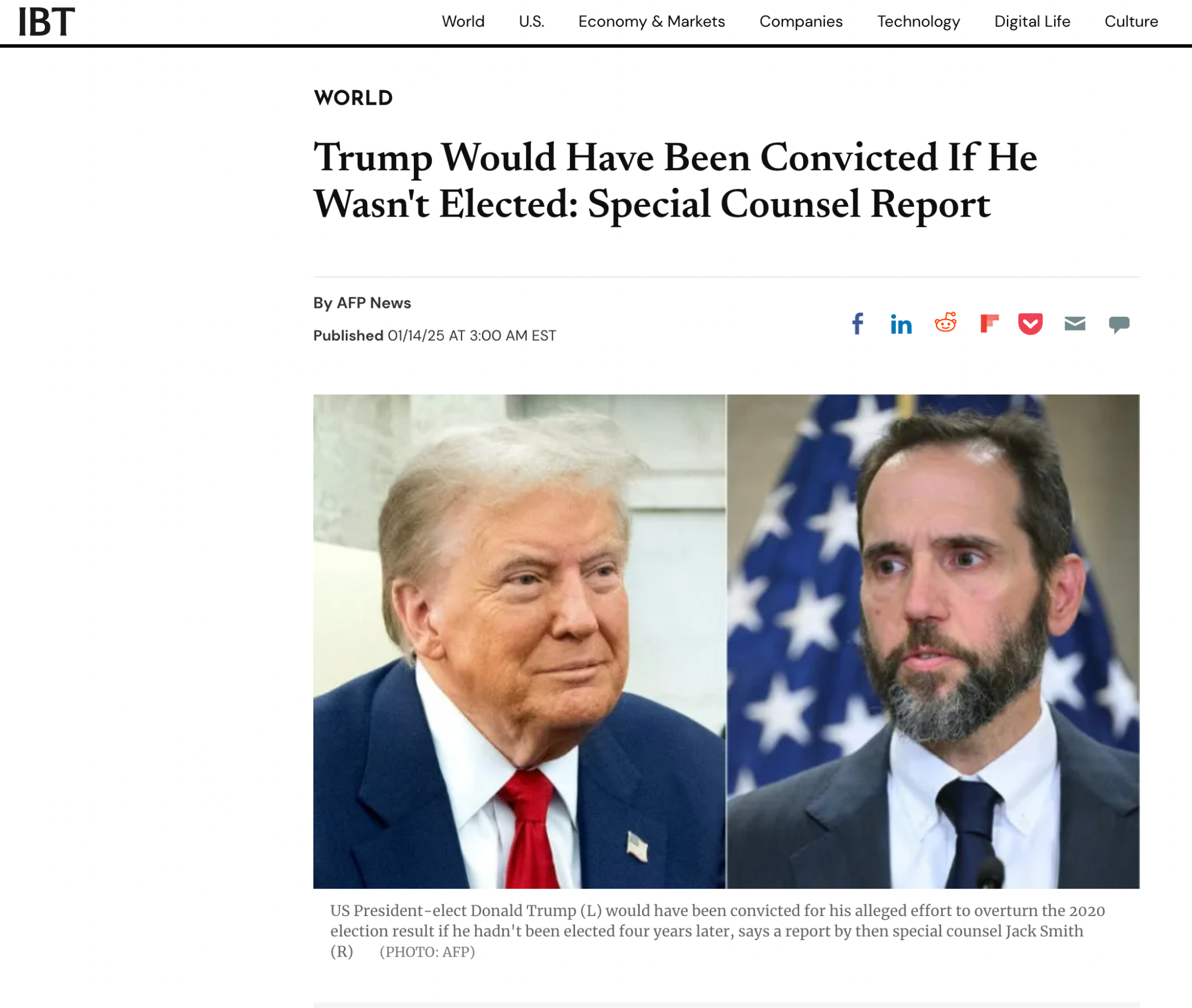 Trump would have been convicted if not elected, according to a special counsel report.