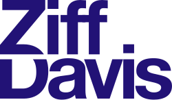 Ziff Davis logo with bold, dark blue text on a light background.