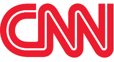 The CNN logo features bold, red, interconnected capital letters spelling "CNN" on a transparent background.