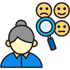 Illustration of a person with three faces—sad, neutral, and happy—under a magnifying glass highlighting the sad face, symbolizing news evaluation and how media bias can influence emotional perspectives.